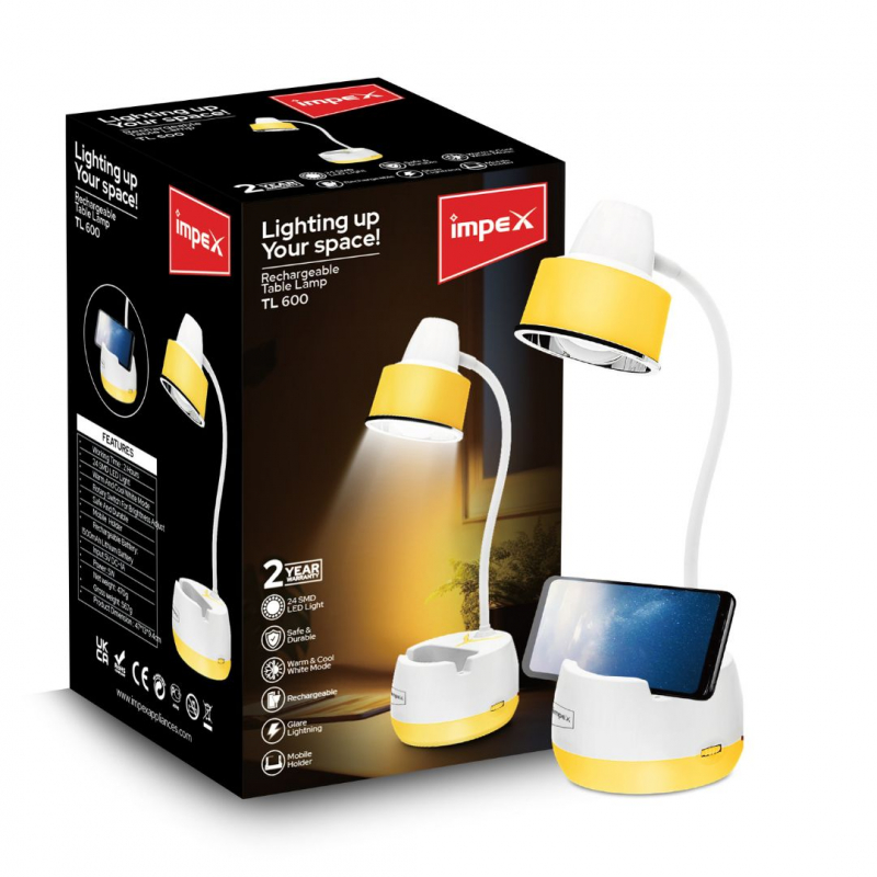 Impex Rechargeable Table Lamp | TL 600