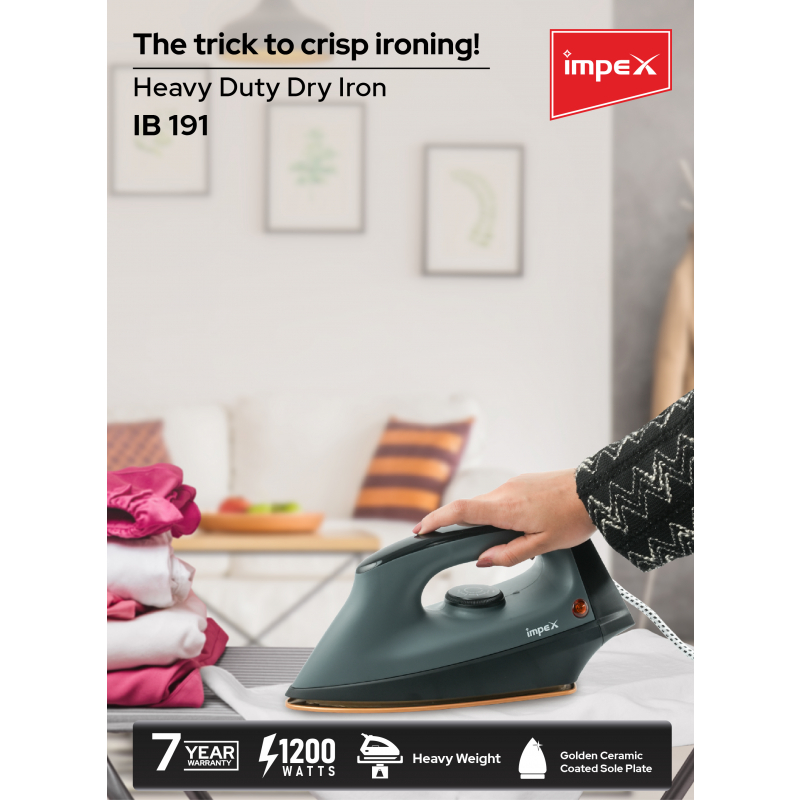 Impex  Heavy Duty Dry Iron Box | IB 191