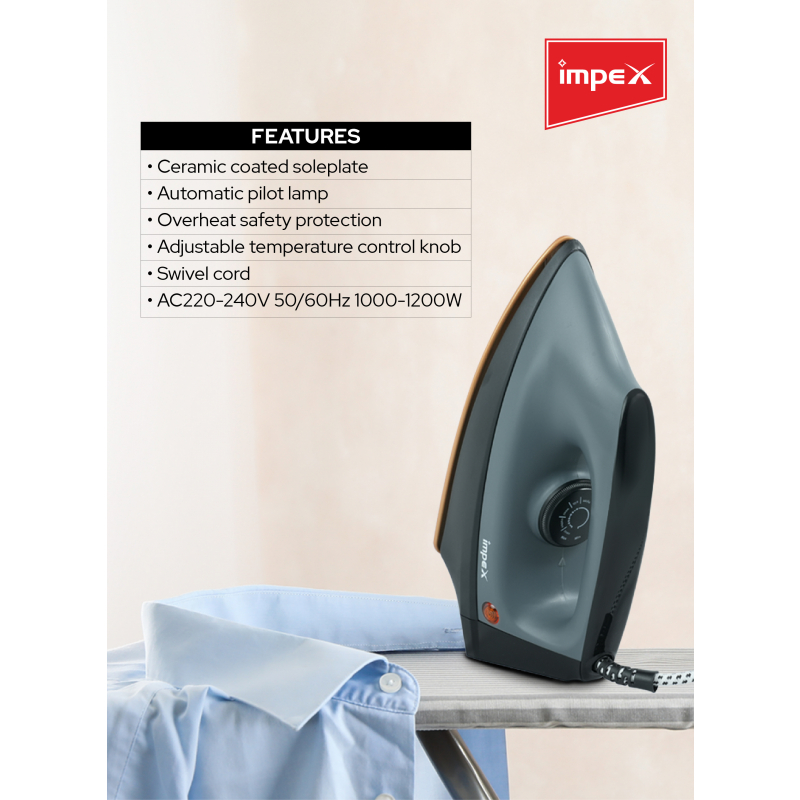 Impex  Heavy Duty Dry Iron Box | IB 191