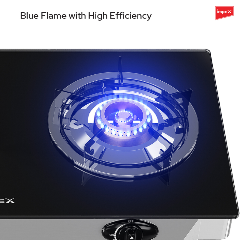 Impex 2 Br Glass Top Gas Stove | IGS 1214F