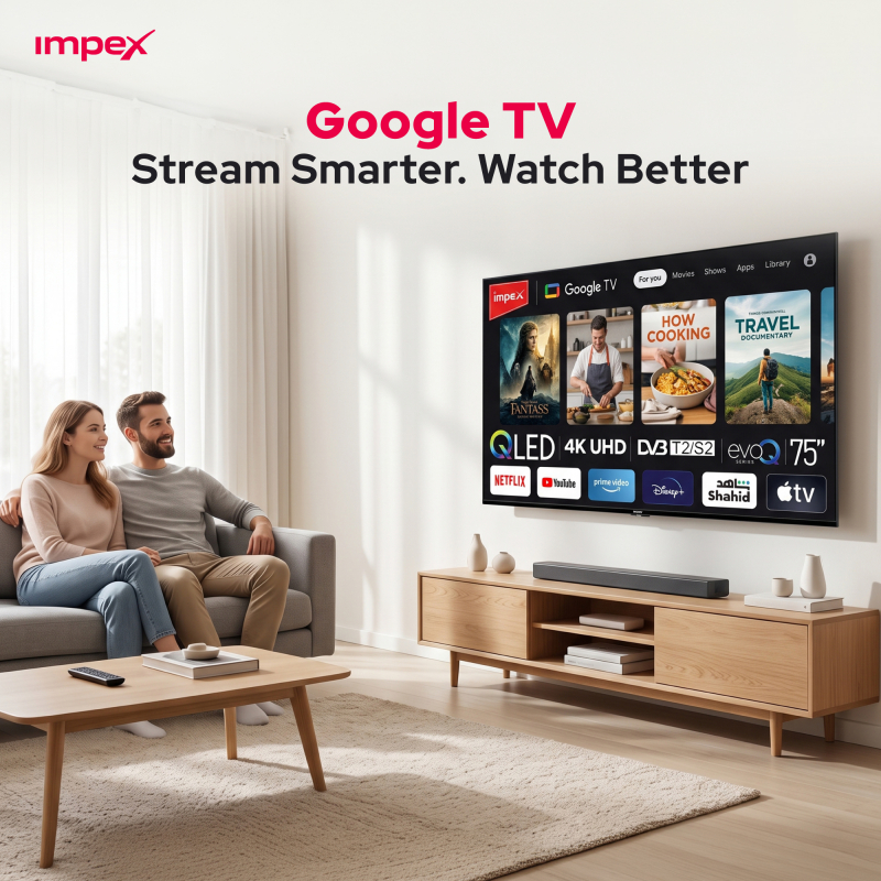 Impex 65" google TV | evoQ 65S4QLC2R120