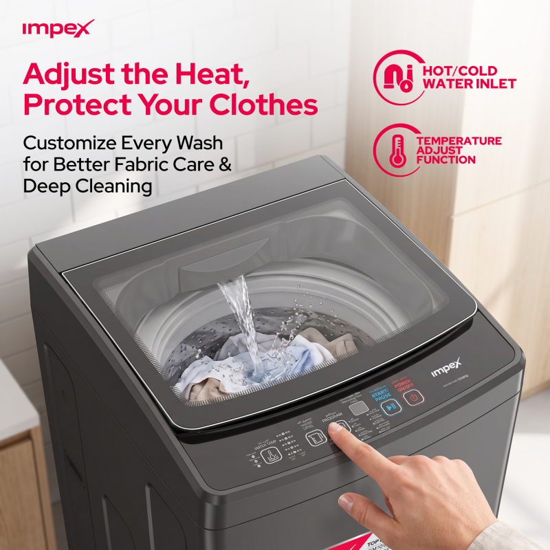 Impex Top Load Washing Machine | WM1000TMG