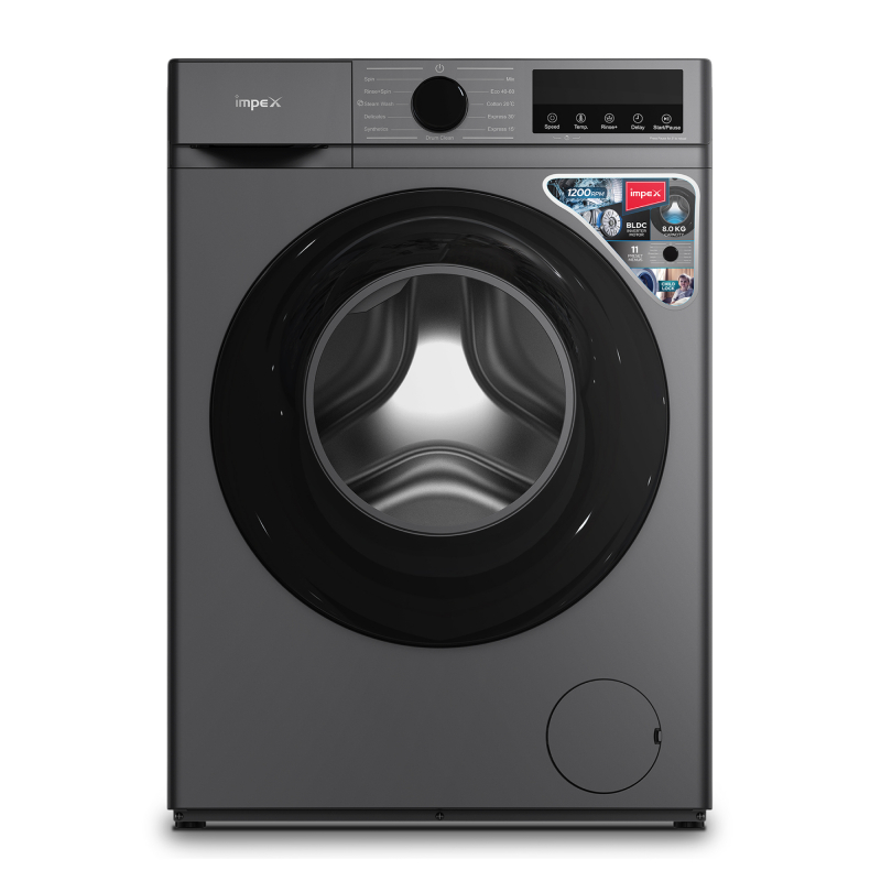 IMPEX 8 KG FRONT LOAD WASHING MACHINE | WM0800FS