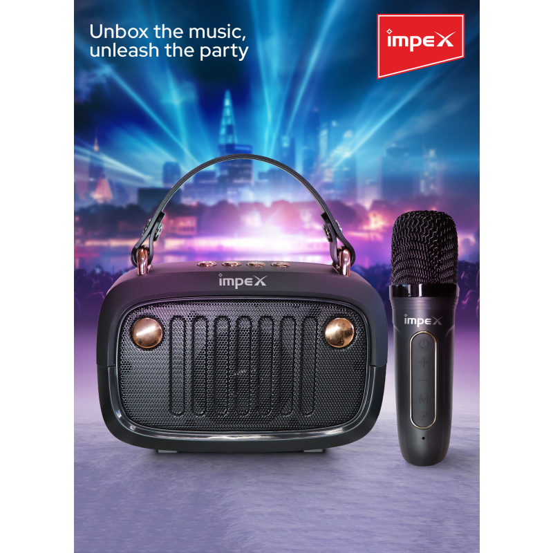 Impex Portable Bluetooth Karaoke Speaker | KM 1301