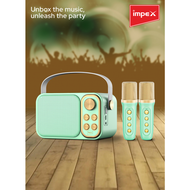 Impex Portable Bluetooth Karaoke Speaker | KM 1302