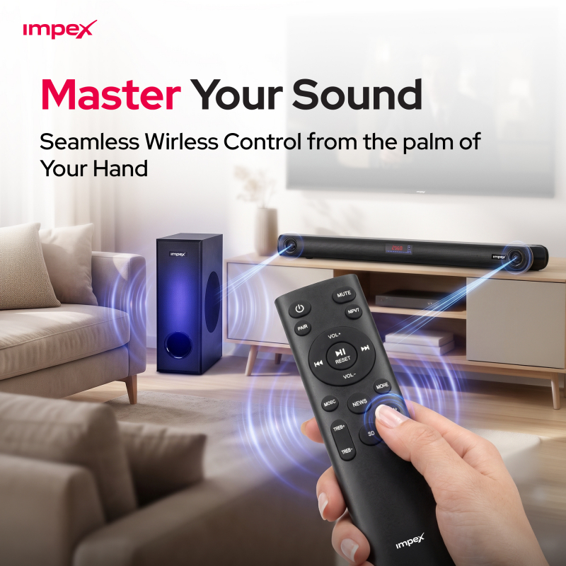 Impex 2.1 Wireless Subwoofer Soundbar BeatBeam | SB 6000