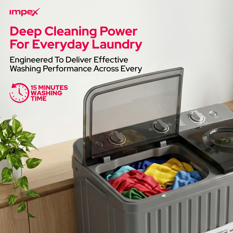 Impex Semi Automatic Washing Machine  | WM 4202J