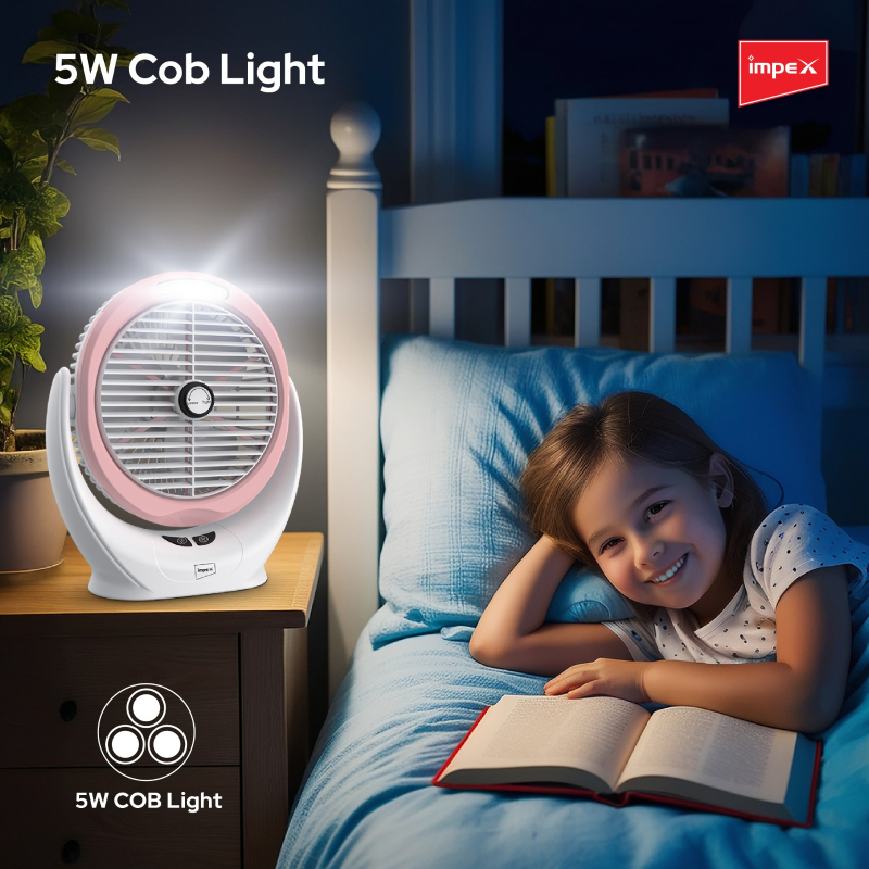 Impex 6" Rechargeable Fan | Breeze D6