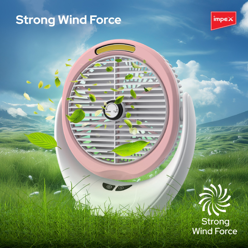 Impex 6" Rechargeable Fan | Breeze D6