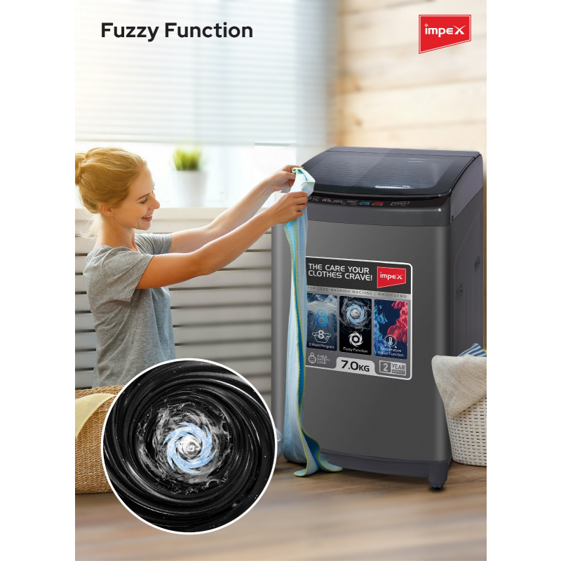 Impex 7Kg Top Load Washing Machine | WM0700TMG