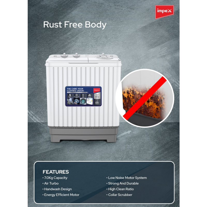 Impex Semi Automatic Washing Machine  | WM 4204J