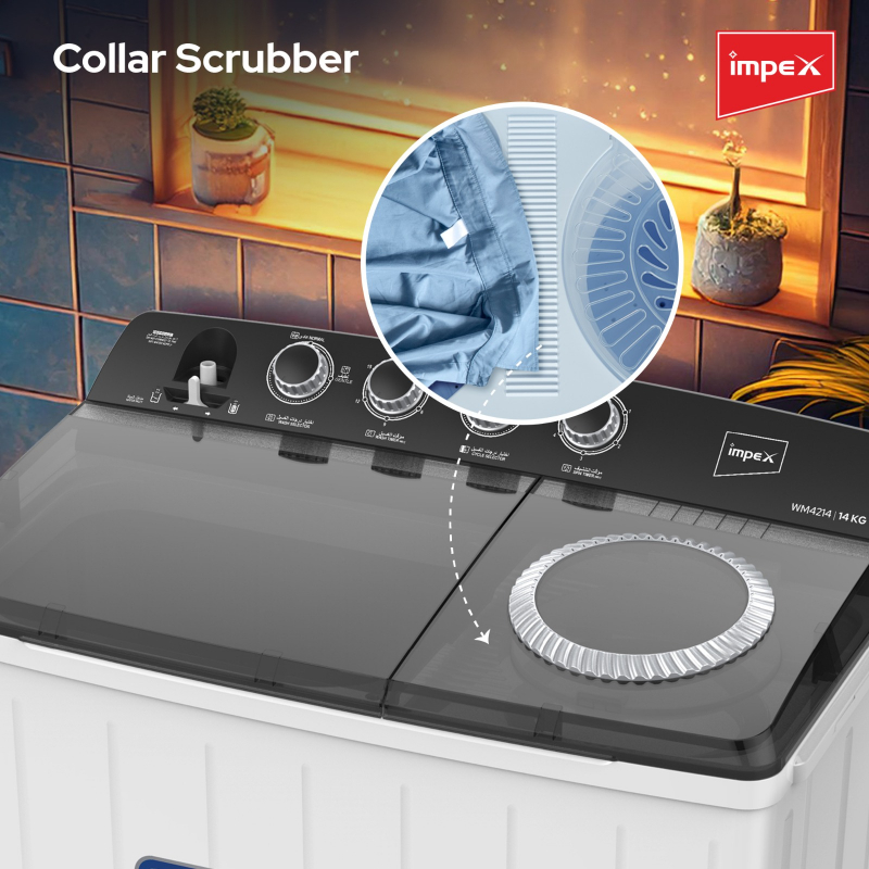 Impex 14Kg Semi Automatic Washing Machine | WM 4214