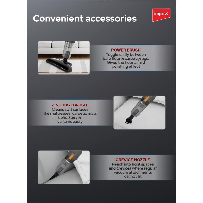 Impex 800W Stick Vacuum Cleaner | VC4702