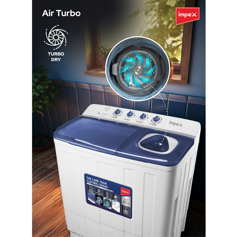 Impex 18Kg Semi Automatic Washing Machine | WM 4218 H