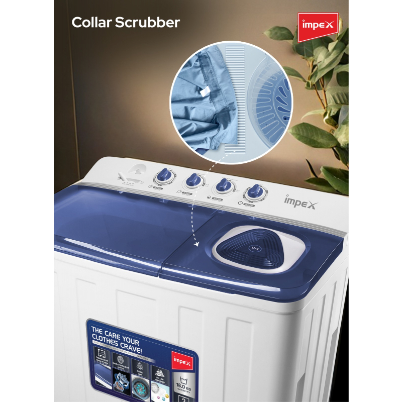 Impex 18Kg Semi Automatic Washing Machine | WM 4218 H