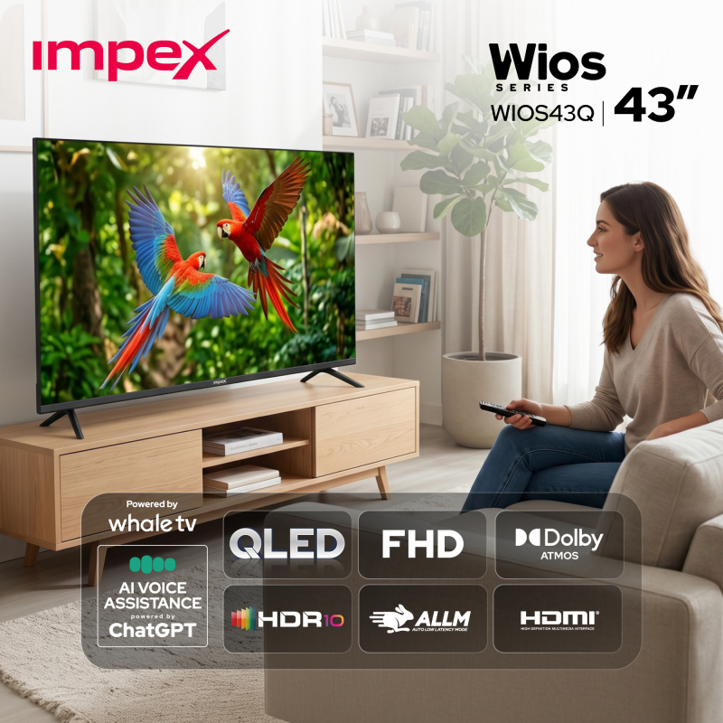 Impex Whale OS 43 SMART QLED TV | Wios43Q