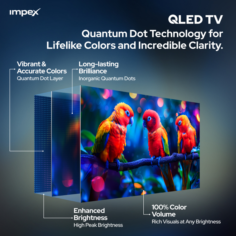 Impex Whale OS 43 SMART QLED TV | Wios43Q